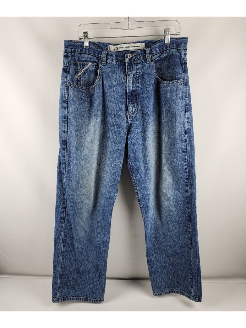 PACO Jeans Company Mens 34x29 Blue Y2K Vintage Baggy Denim